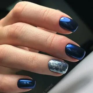Синий с серебром