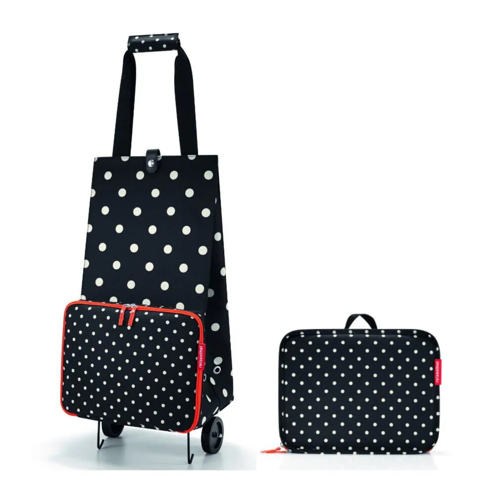 Сумка-тележка Reisenthel Foldabletrolley 30 л. Сумка на колесиках Reisenthel Foldabletrolley Mixed Dots. Складная сумка-тележка Reisenthel Foldabletrolley. Reisenthel сумка на колесиках. Хозяйственная сумка с выдвижной ручкой