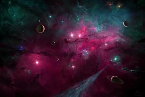 Planets the universe space