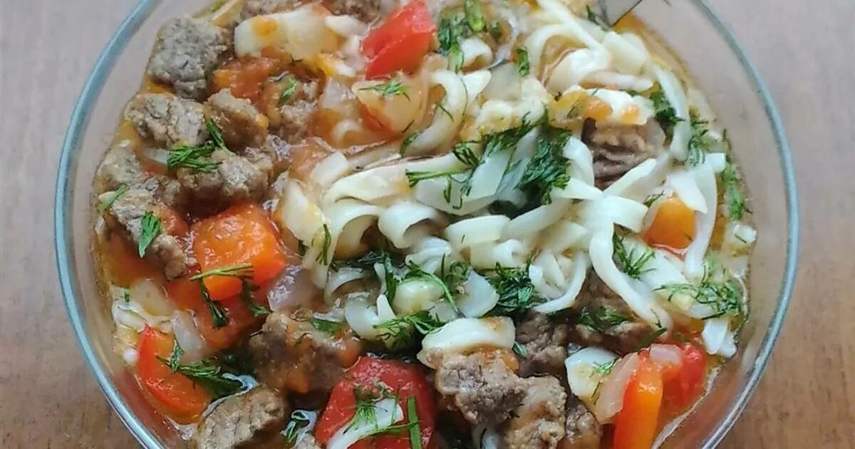 Лагман узбекский классический рецепт с фото - 1000.menu