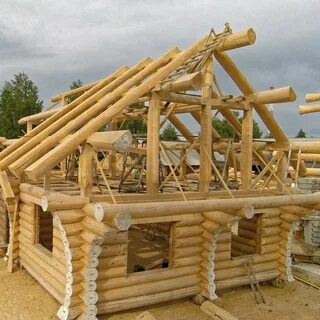 Стропила из бревна