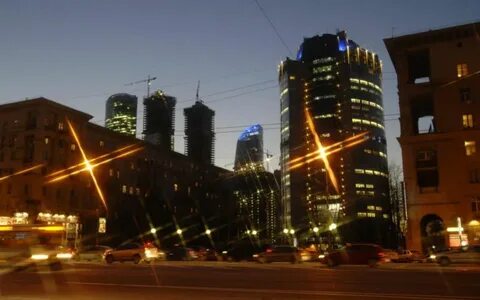 Кутузовская ночью