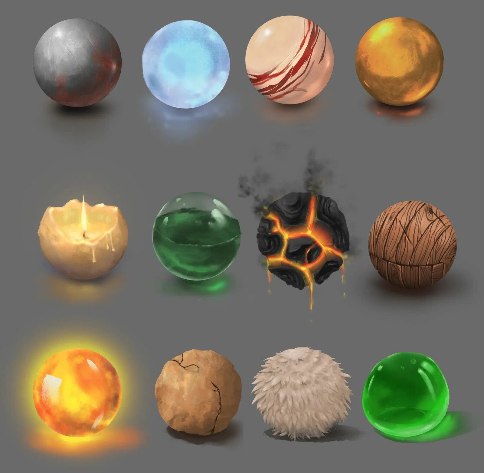 Materials tutorial. Казуальные материалы. isometric texture. casual materials.