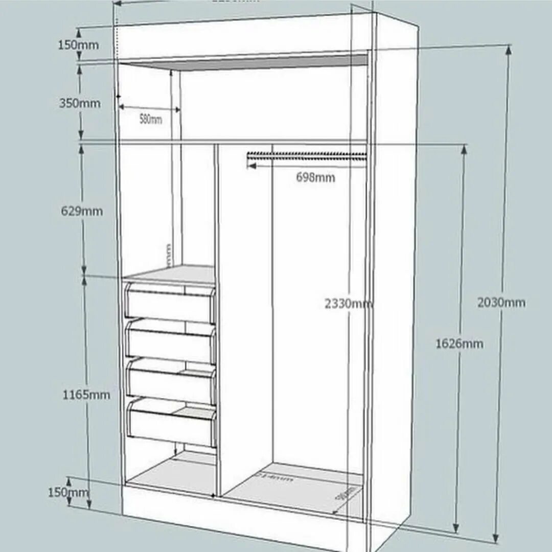 Глубина шкафа в комнате. Ширина плательного шкафа стандарт. Шкаф купе 2250 ширина. Шкаф Богемия 4х дверный внутри чертеж. Шкаф купе глубина 380мм.