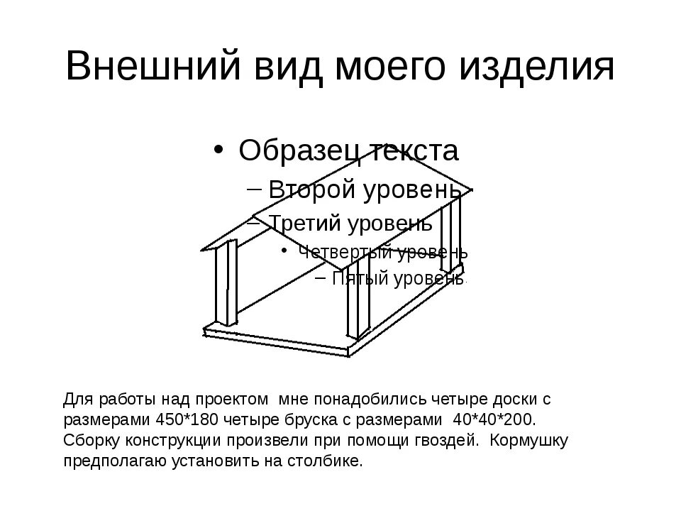 Творческий проект кормушка. Технологическая карта по изготовлению кормушки для птиц из дерева. творческий проект кормушка для птиц. план изготовления кормушки. требования к изготовлению кормушки для птиц.