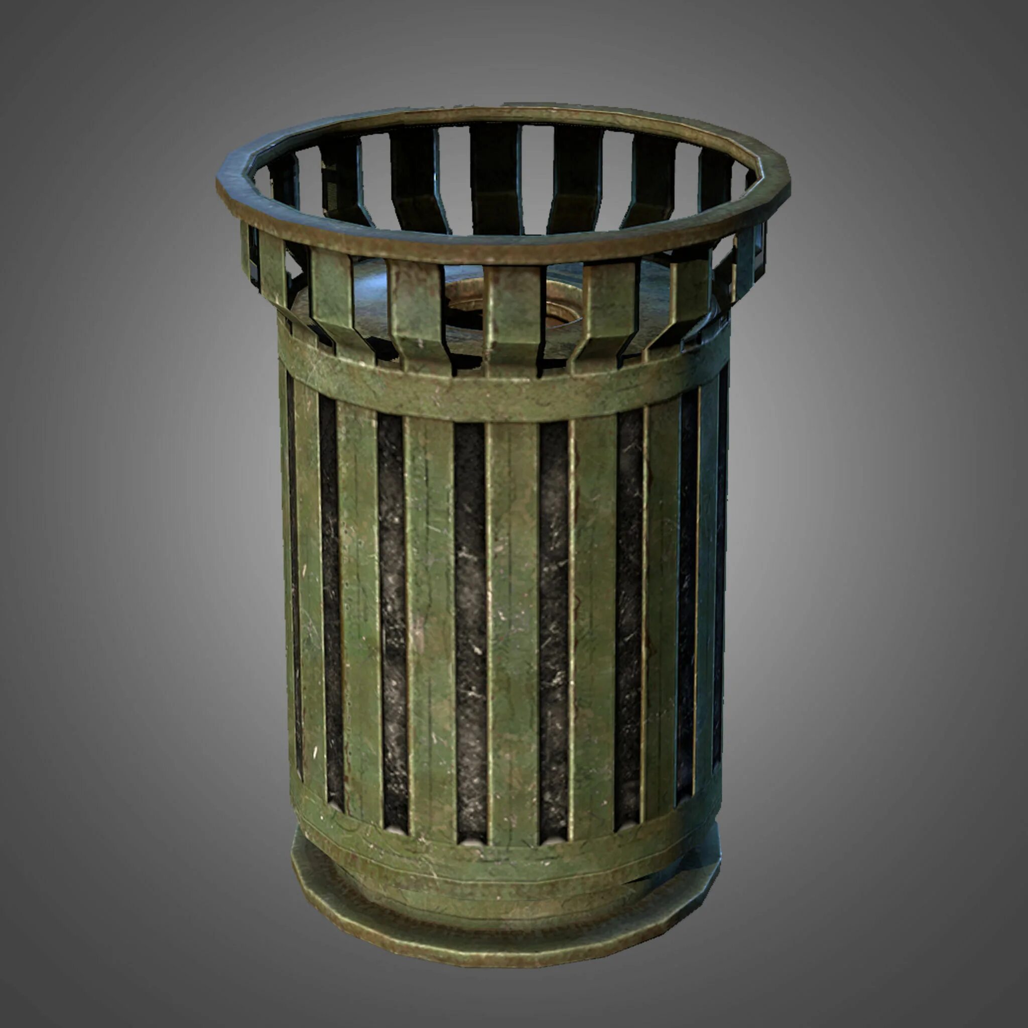 Trash bin. Низкополигональная мусорка. Trash can 3d model. Old Trash. Trash can 3d model STL.