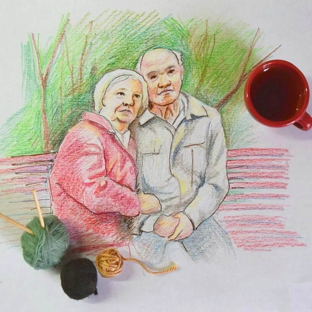 Рисунок пожилого человека 4 класс. Рисунок ко Дню пожилого человека. Рисунок ко днюпожелого человека. Пожилые люди рисунки. Рисунок на день пожилых людей.