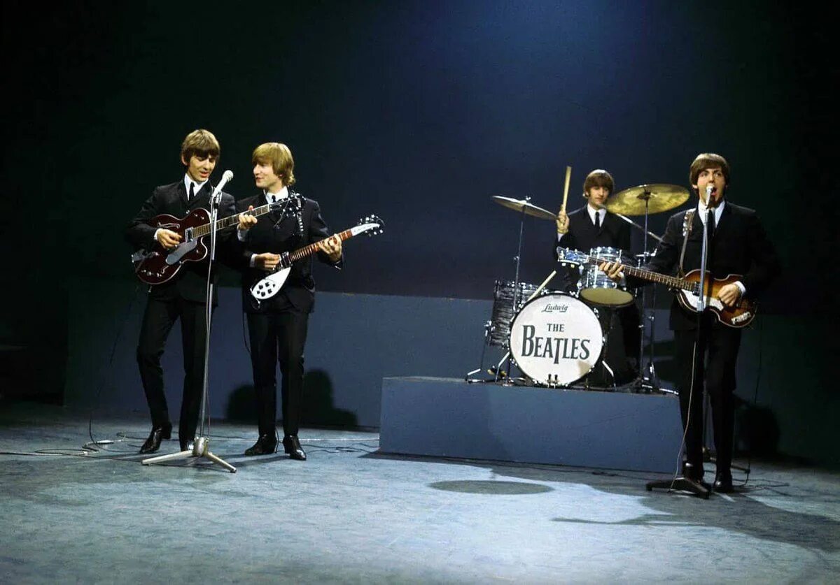 First performance. The Beatles. Битлз 1964. Квартет Битлз. The Beatles на шоу 1964.