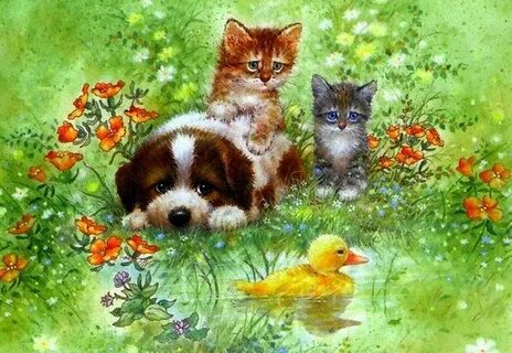 Картина по номерам курами