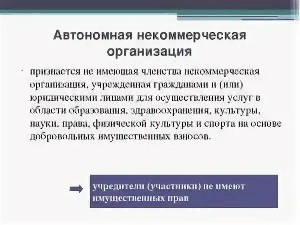 Автономная некоммерческая организация созданная в 2018