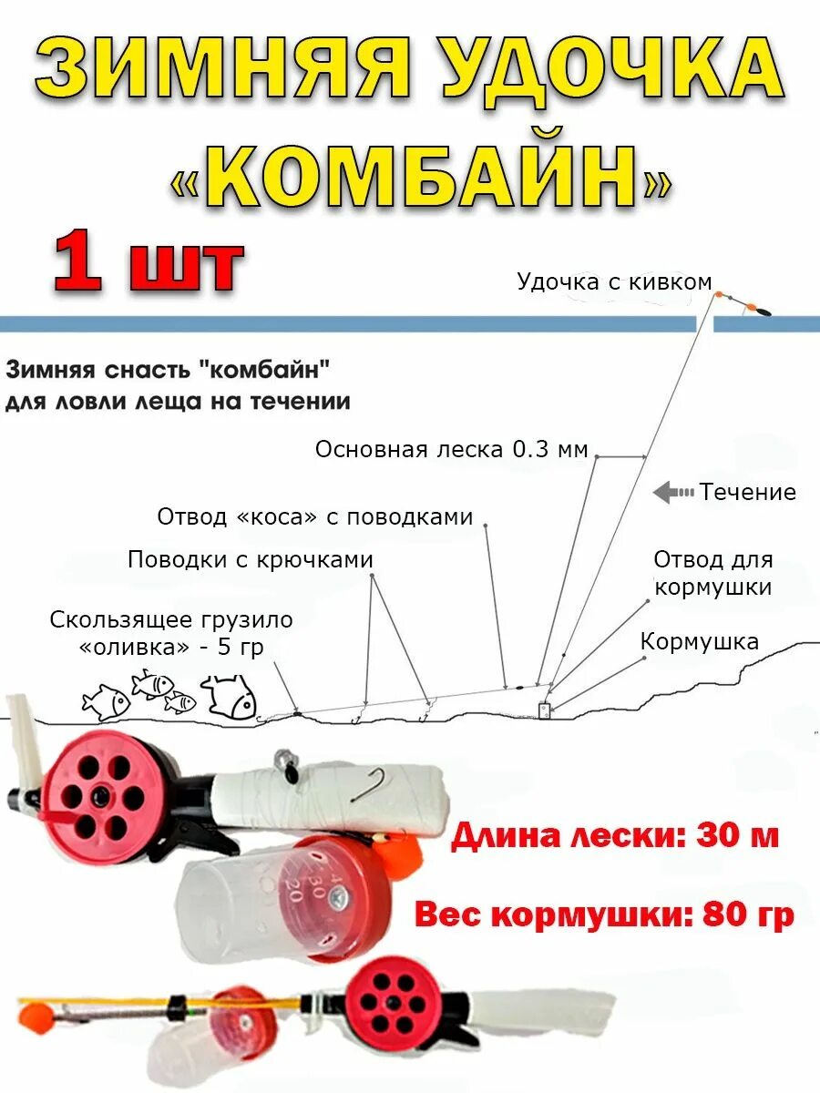 Снасть для зимней ловли комбайн. Удочка комбайн для зимней рыбалки. Комбайн зимняя рыболовная снасть. Спускник комбайн для зимней ловли. Зимняя рыбалка на комбайн на леща.