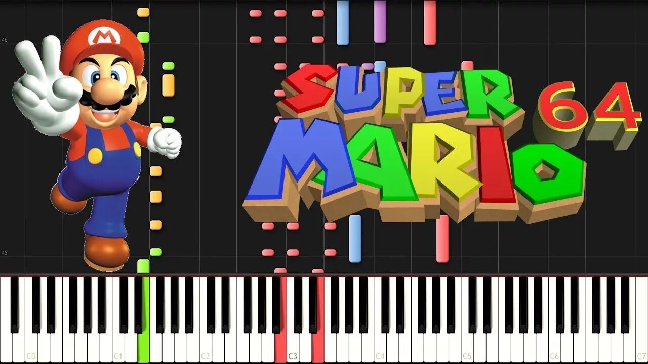 Mario midi. Super spamton 64 staff roll. mario rolling.