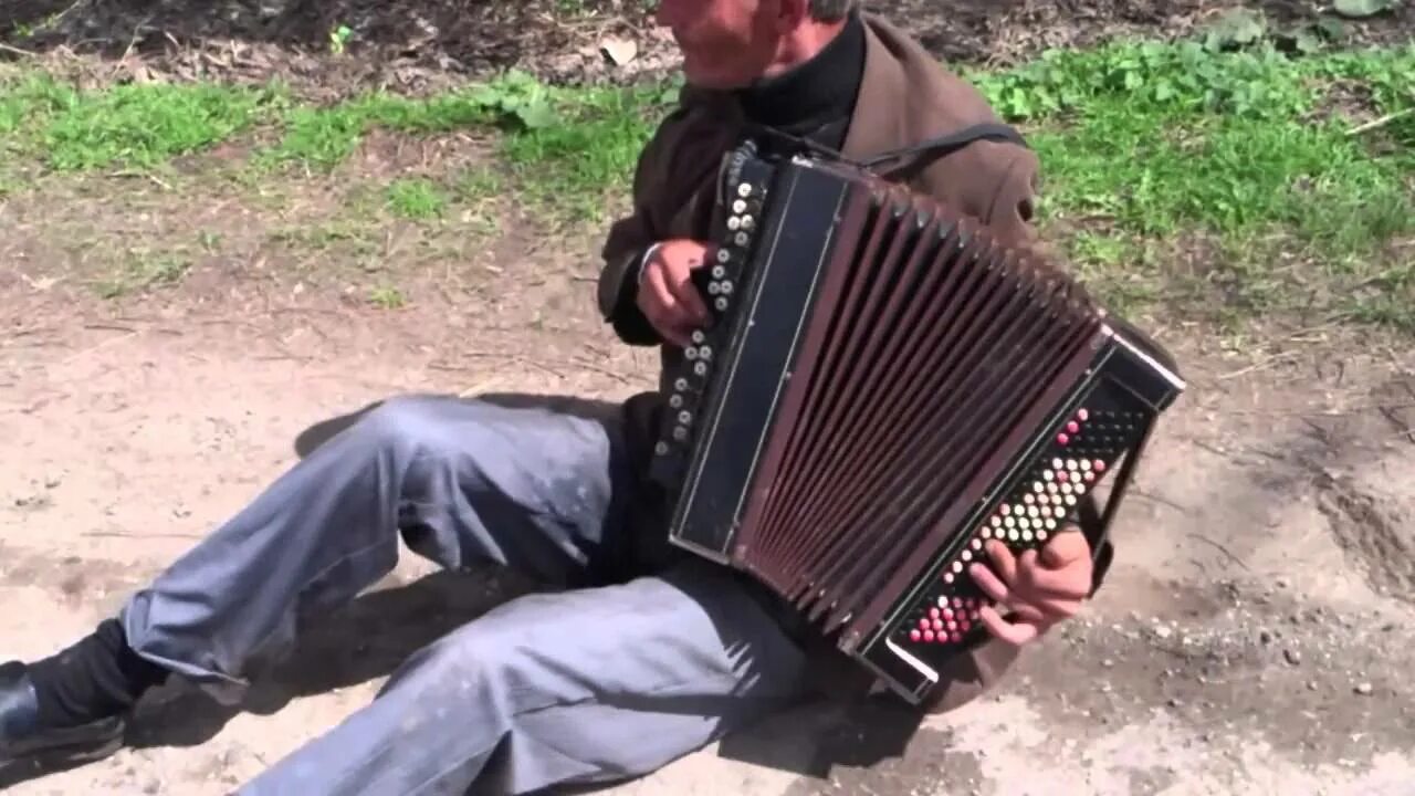 Мой дед играет на баяне. Алкаш с гармошкой. Бомж с гармошкой.