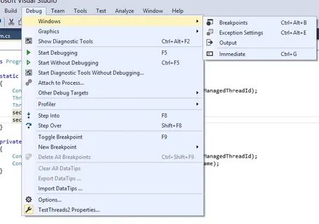 Start debug