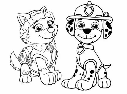 Printable Coloring Pages Paw patrol weihnachten, Weihnachtsmalvorlagen, Paw patr