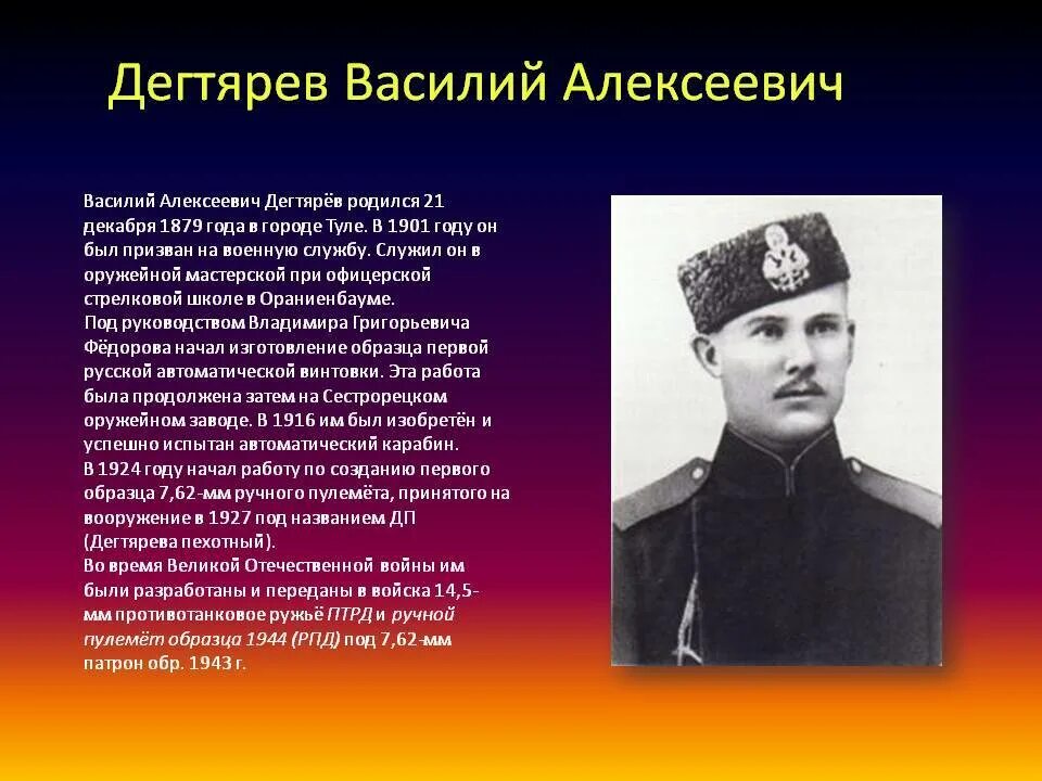 Дегтярев курганинск. Дегтярев оружейник. Дегтярев ВОВ.