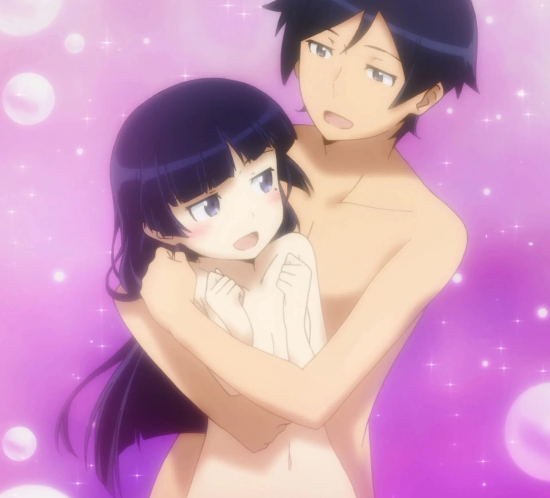 Tamaki Gokou. Ruri Gokou and Kyousuke Kousaka.