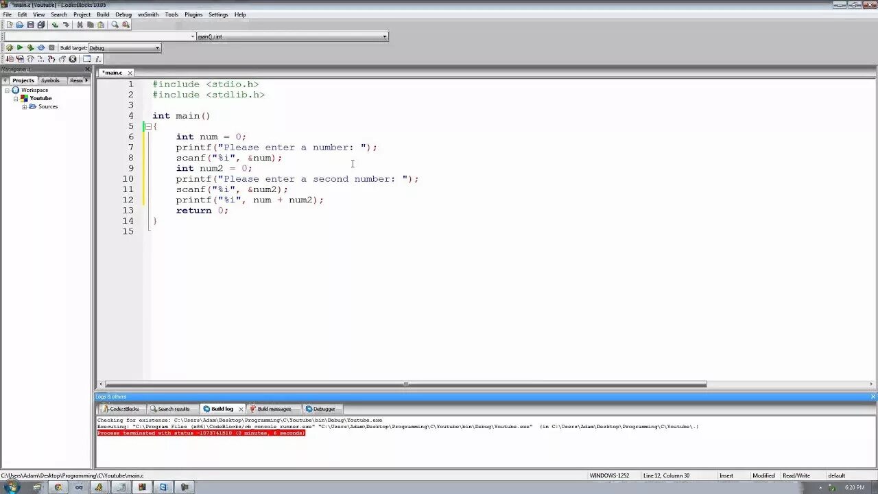 In file included from c users