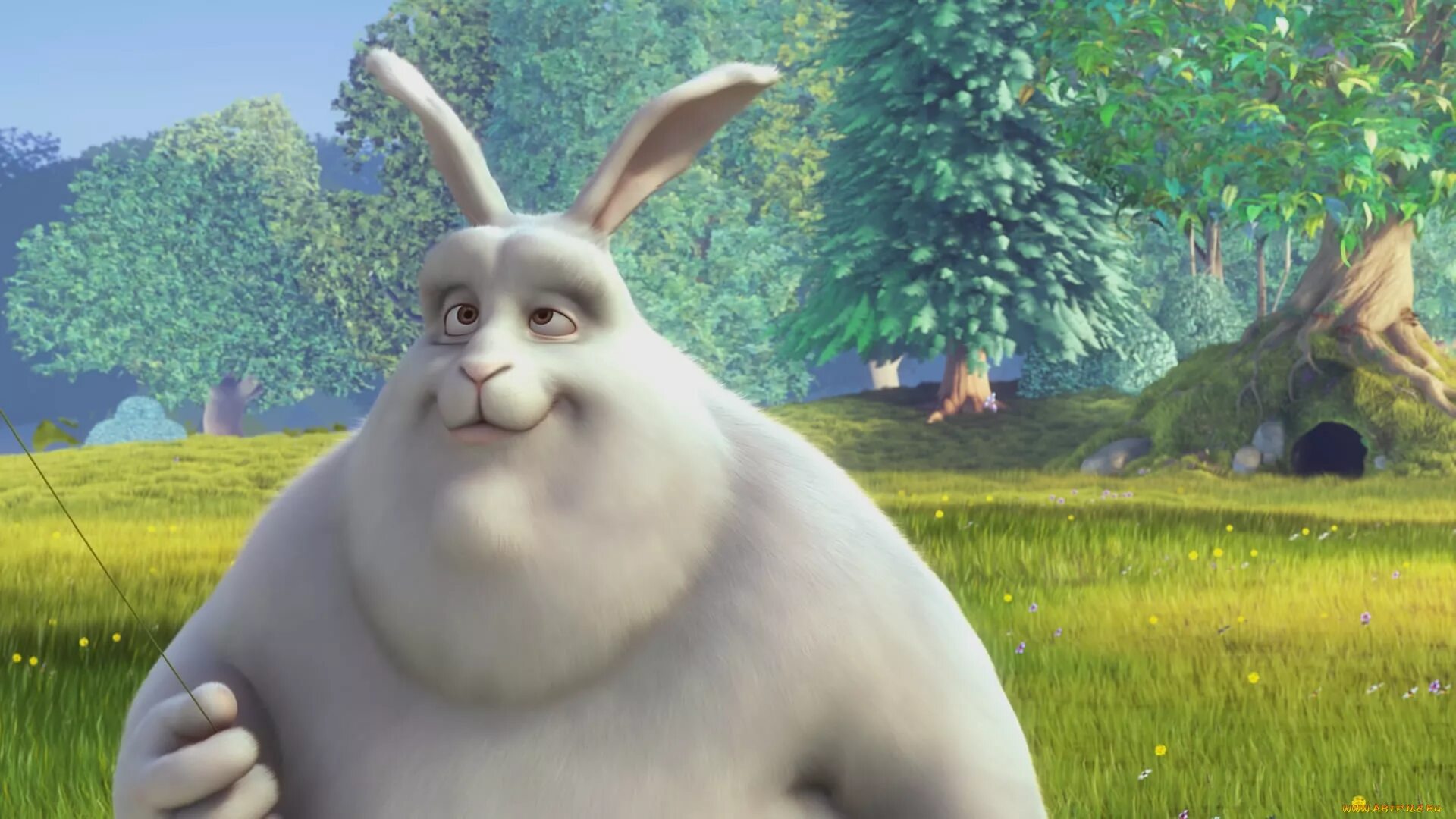 Включи где кролики. Заяц из мультфильма. Кролик из мультфильма. Толстый заяц.