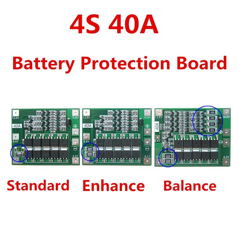 Сборка аккумулятора с BMS 4S 2P Li-ion 14,4В