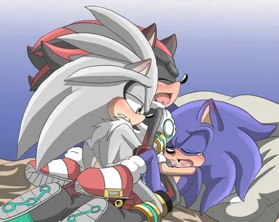 angelofhapiness, shadow the hedgehog, silver the hedgehog, sonic the hedgeh...