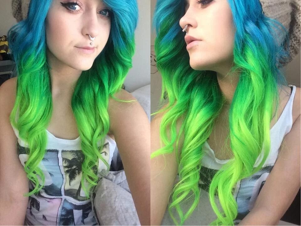 See this Instagram photo by @kieraplease * 10.2k likes Dye my hair, Green hair, 