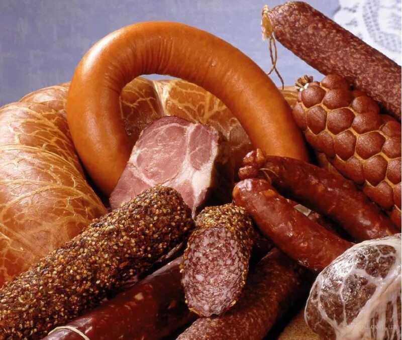 Колбасы разных сортов