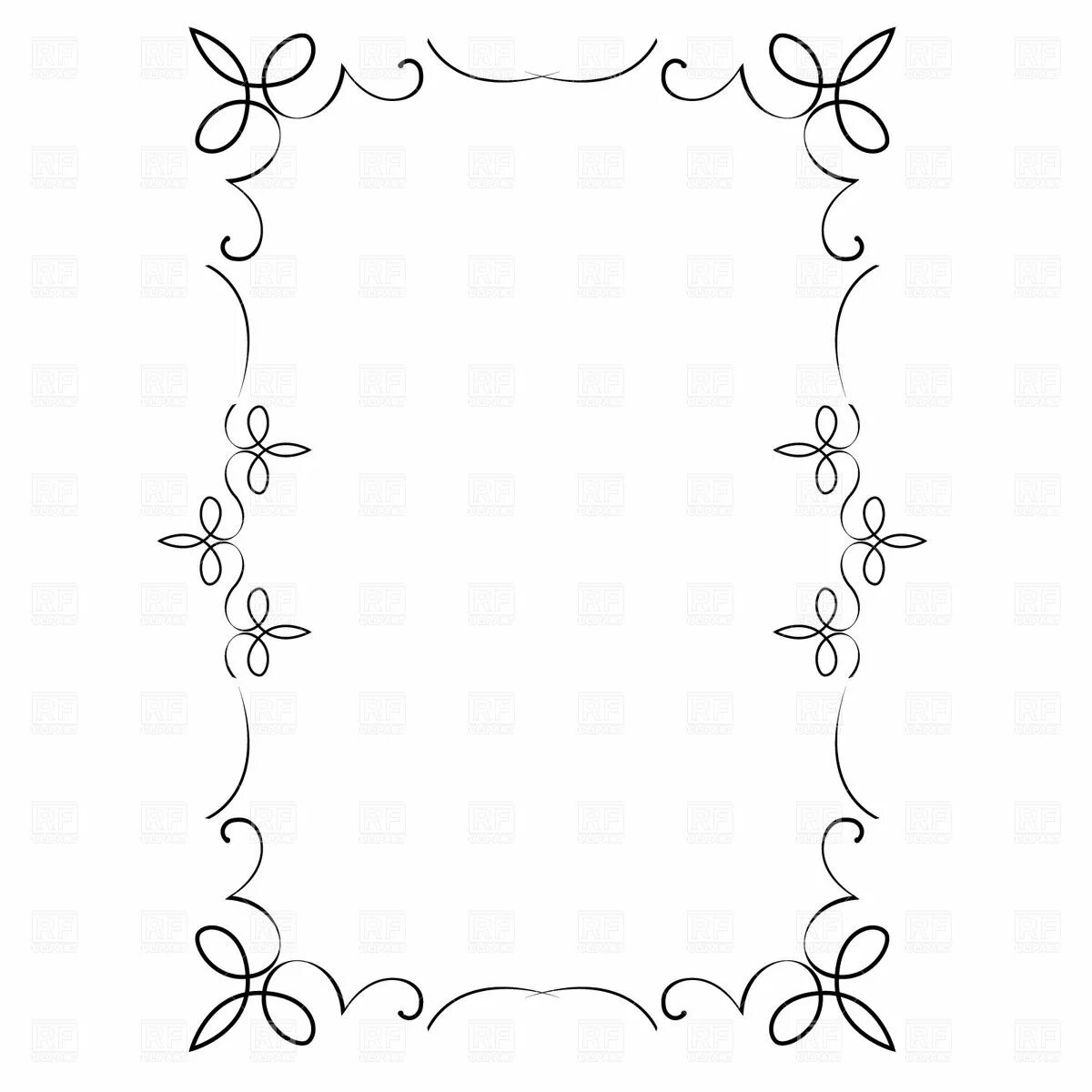 Flowers Frame Black And White, HD Png Download - kindpng