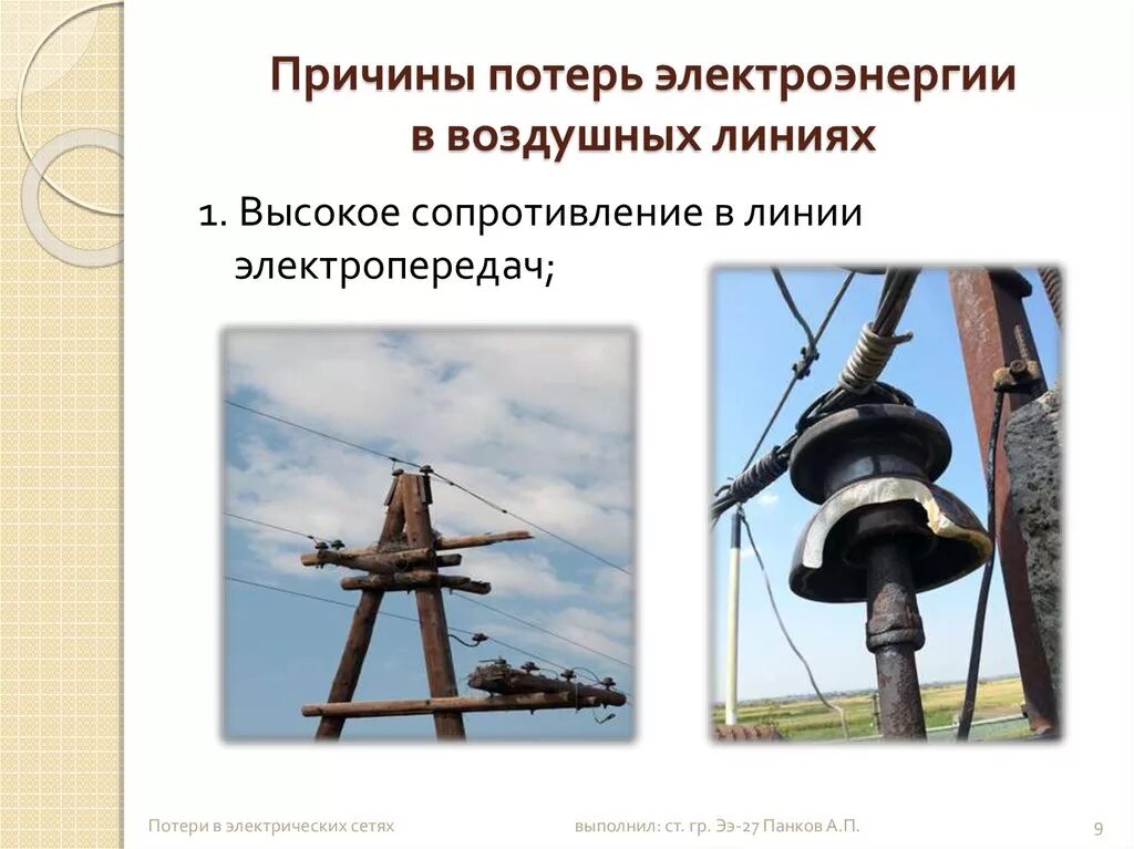 Потеря в воздушной линии