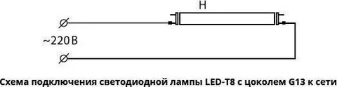 Светодиодные лампы g13 подключение
