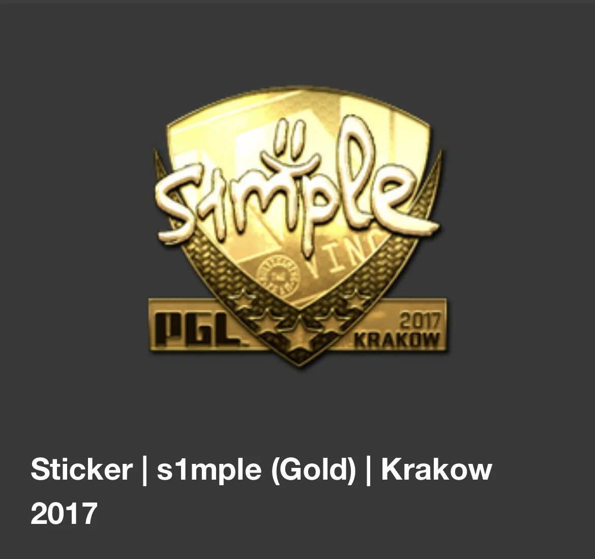 Gold Sticker Zeus Krakow 2017. S1mple Gold Sticker. Krakow 2017 North Gold. Gold Sticker Electronic Krakow 2017.