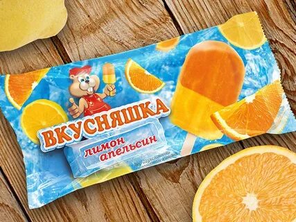 Фруктовый лед мороженое упаковка