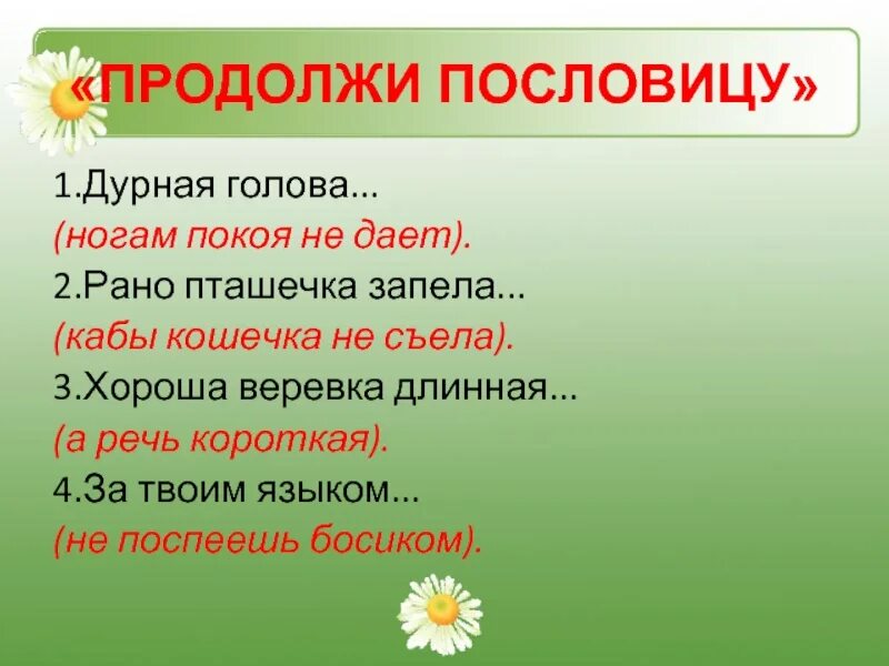 Дурная голова пословица