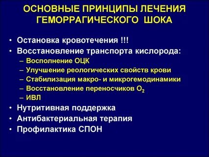 Коррекция гемодинамики