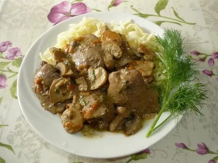 Печень говяжья с грибами рецепты