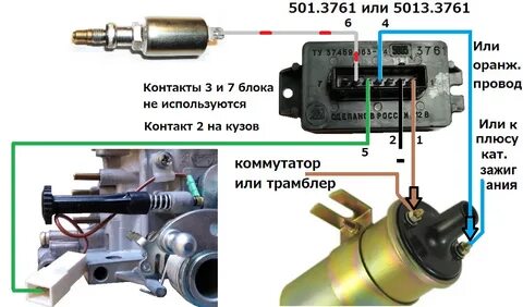Схема подключения электромагнитного клапана ваз 2109 карбюратор
