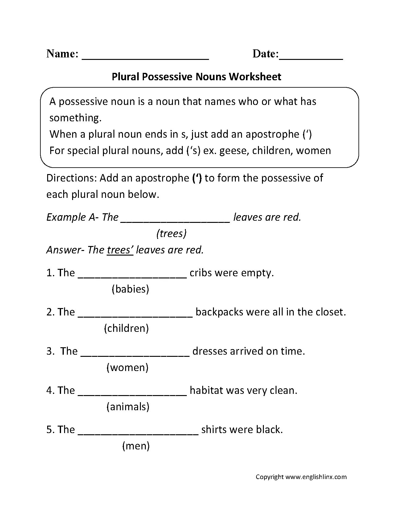 Whose who s exercise. Possessive Nouns Worksheets. Притяжательный падеж Worksheets. Plural possessive Nouns. Притяжательный падеж в английском языке Worksheets for Kids.