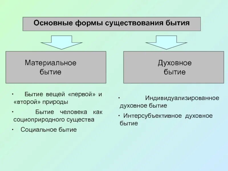 Материальная форма существования