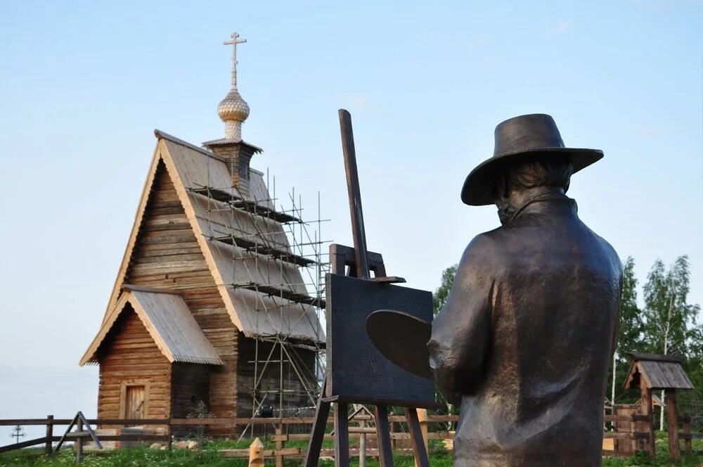 Памятник Левитану в Плесе. Скульптура городовой Плес. Скульптура Левитана в Плесе. Гора Левитана в Плесе.