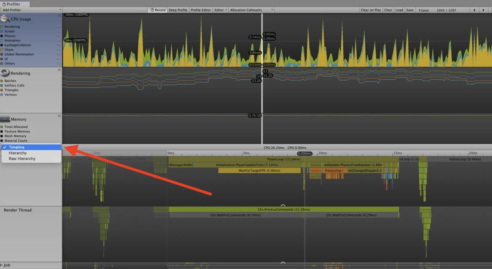 Timeline unity. Юнити профайлер. оптимизация анимации unity. unity timeline. unity waitfortargetfps profiler.