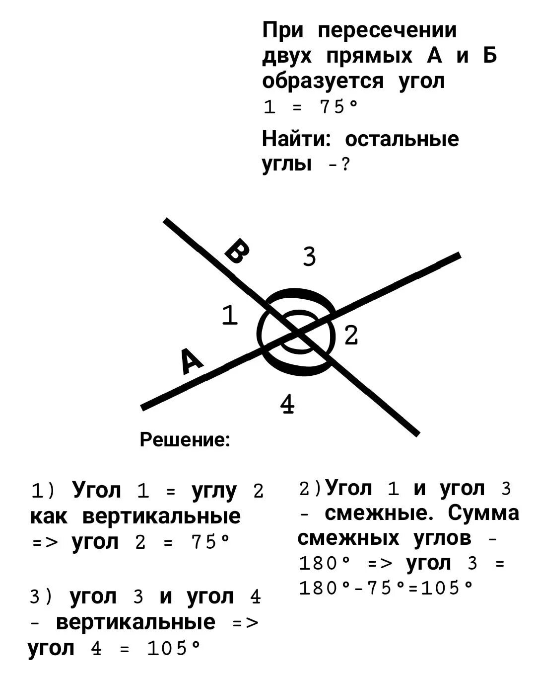 1 пересек равен. Один из углов при пересечении двух прямых. УГЖВ рои пересечении даух прямых. При пересечении двух прямых один. Один угол при пересечении двух прямых.