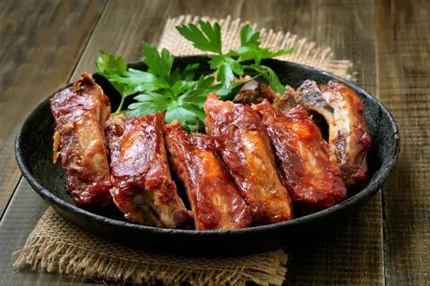 Ребрышки с чесноком