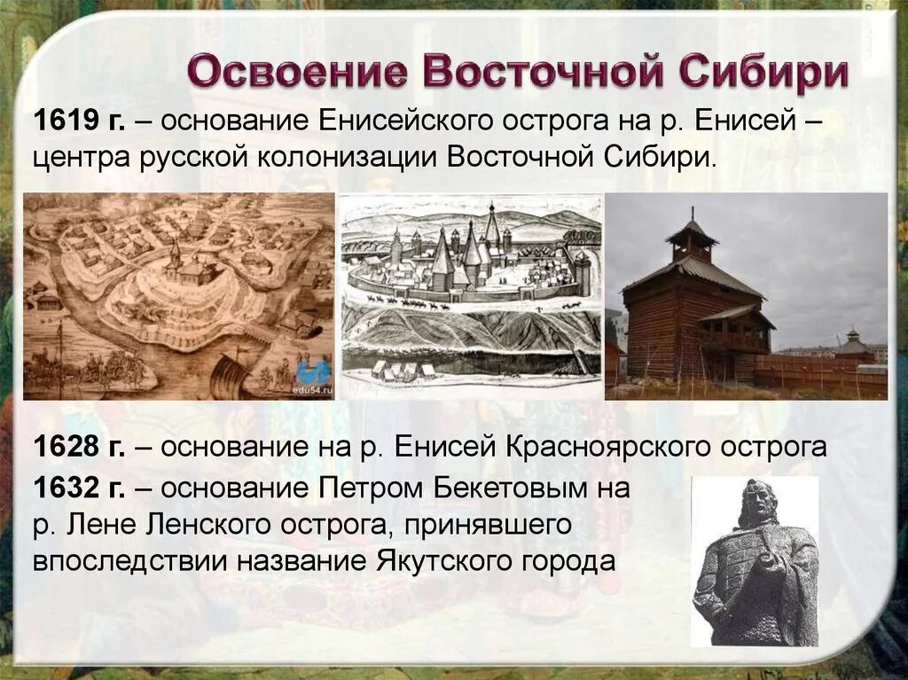 Название городов сибири основанных в 17 веке. Освоение Восточной Сибири. Освоение Западной Сибири. Историческое освоение Восточной Сибири.