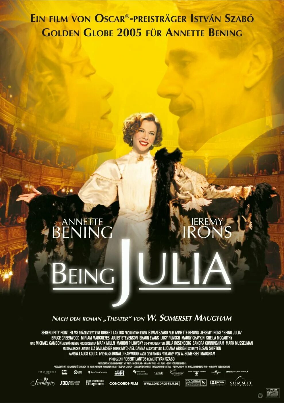 Театр being Julia 2004. Аннетт Бенинг театр. Читать театр сомерсет