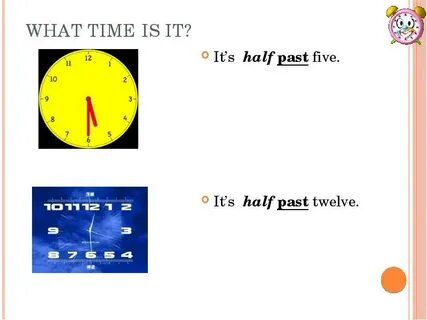 Half past twelve