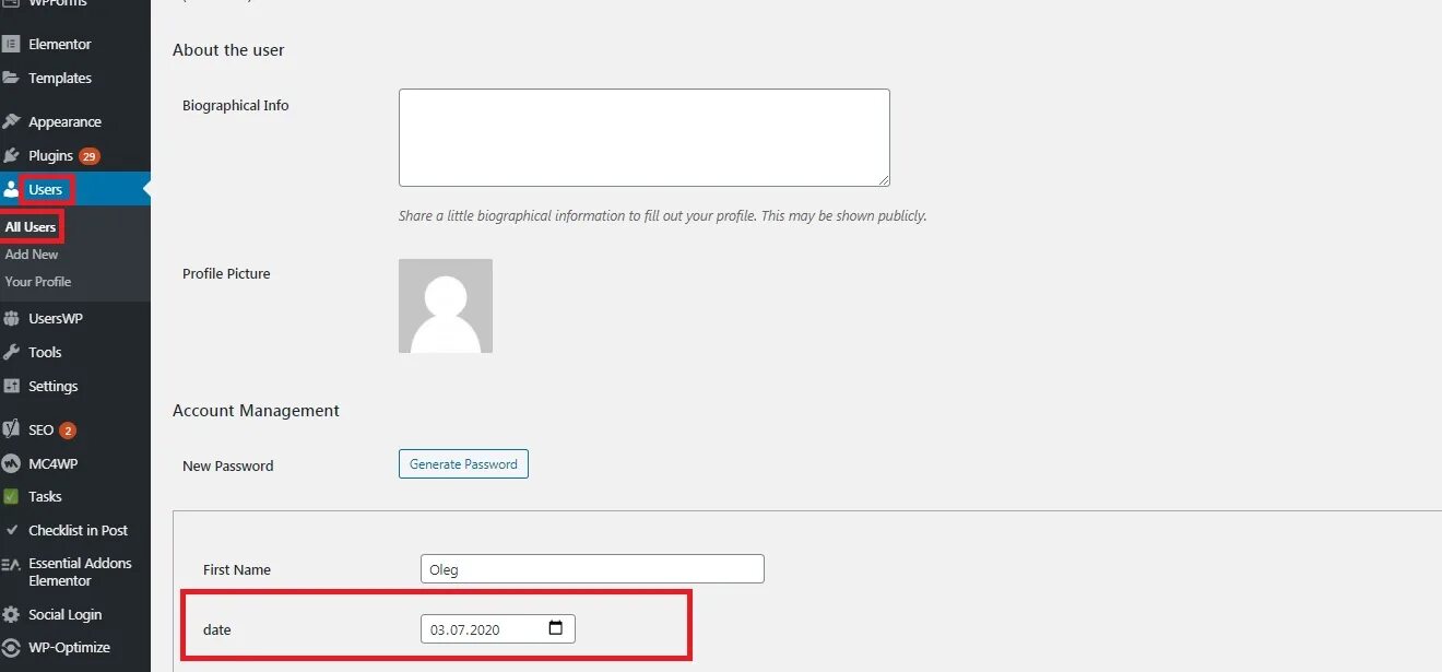 Get page url