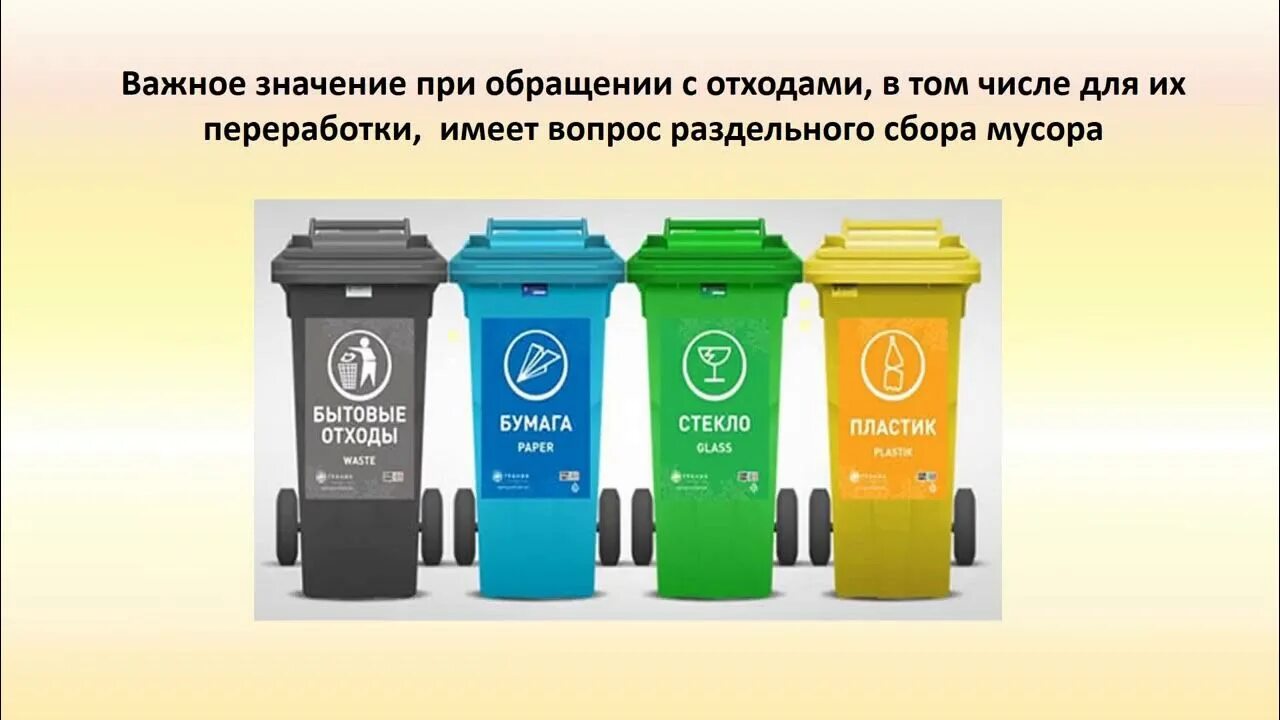 Проблемы решения бытовых отходов
