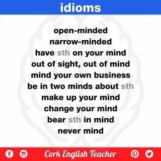 Mind идиомы