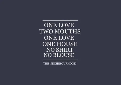 One love. One love one mouth. One love. One love картинки. The neighbourhood гиф.