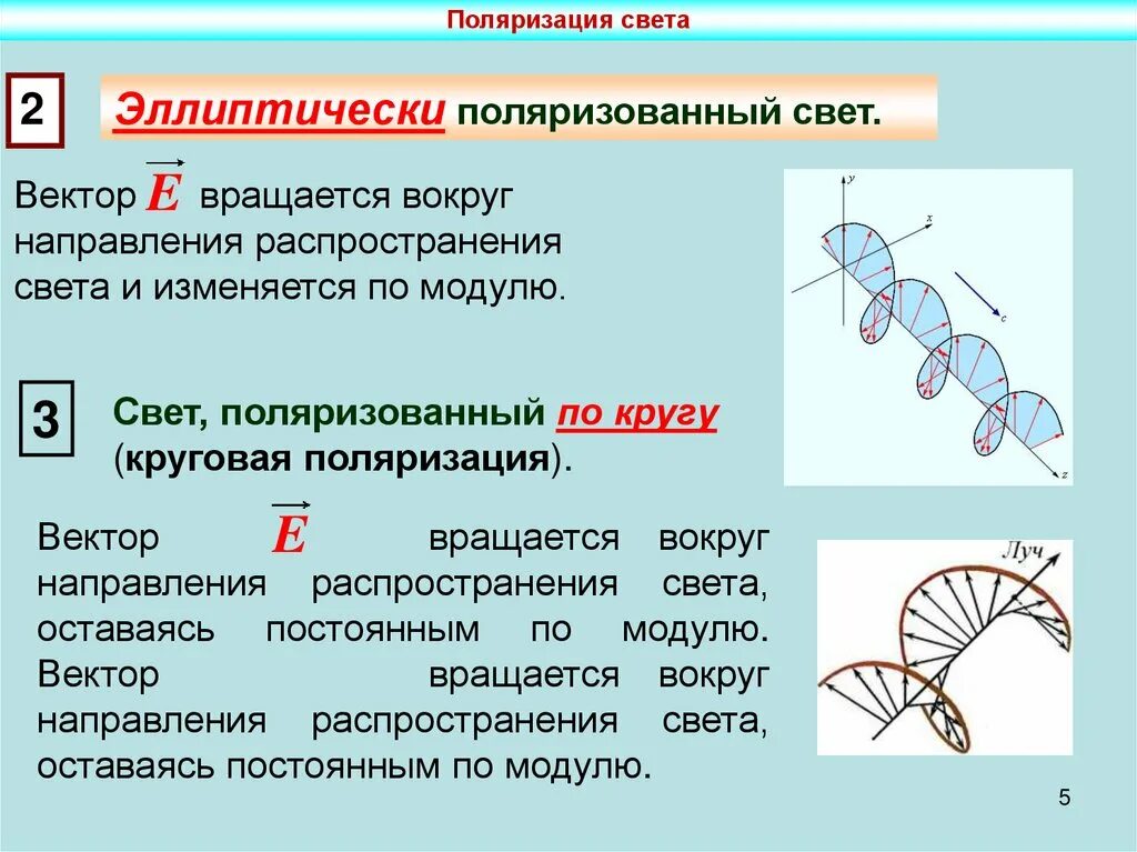Формы поляризации
